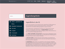 Tablet Screenshot of jugendarbeit.initiativgruppe.de